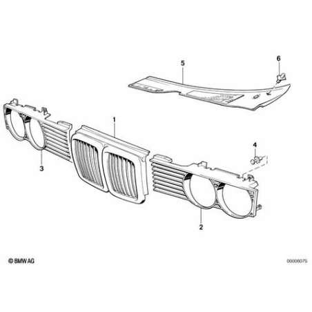 Grille d'entrée d'air gauche