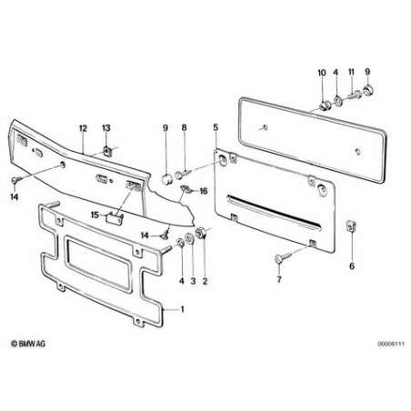 Fixation de plaque d'immarticulation