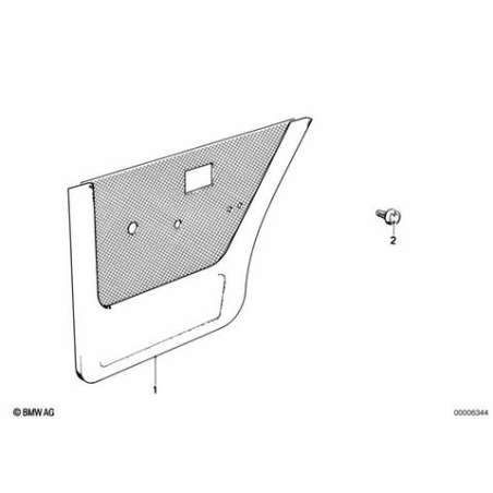 Revetement de porte arriere droite tissu