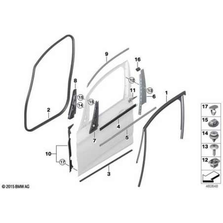 Element angulaire intèrieur gauche