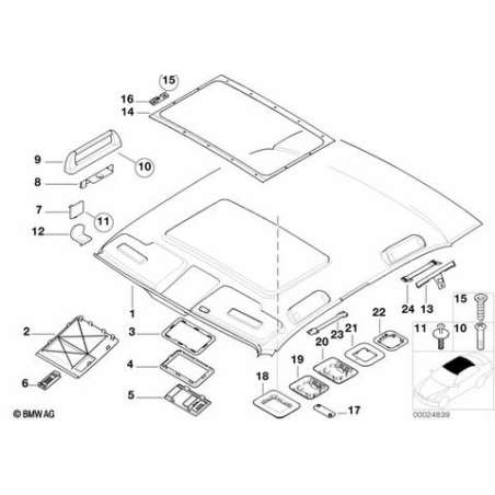 Cache protect. d'habitacle a ultrasons