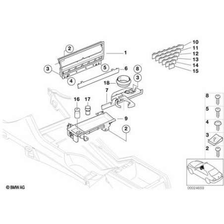 Support de combine de console centrale