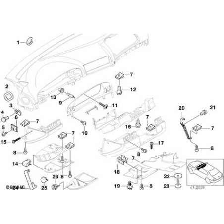 Etrier de guidage de vide-poches pliable