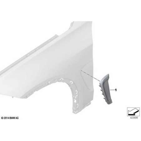 Conduit air panneau latéral av. gauche