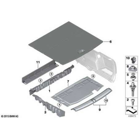 Plancher de coffre arrière