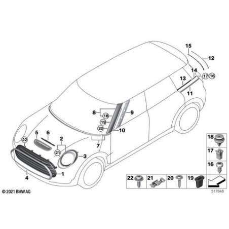 Cadre grille enjoliveuse