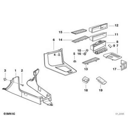 Cache de console centrale