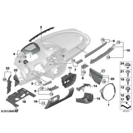 Cadre d'accent.console centrale chrome