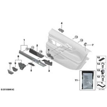 Bandeau porte veinage peuplier ArD