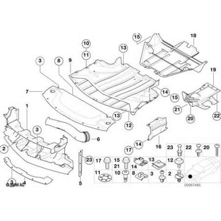 Protecion compartiment moteur lat. D
