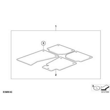 Jeu de tapis Velours et rose des vents