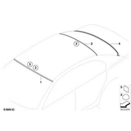 Recouvrement infér. lunette arrière