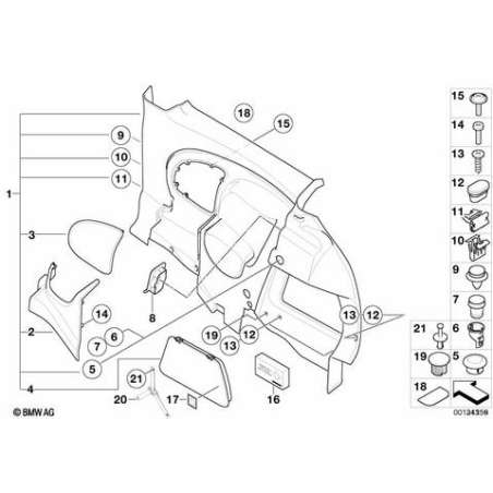 Grille haut-parleur gauche