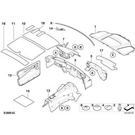 Materiaux antibruit plafond arriere