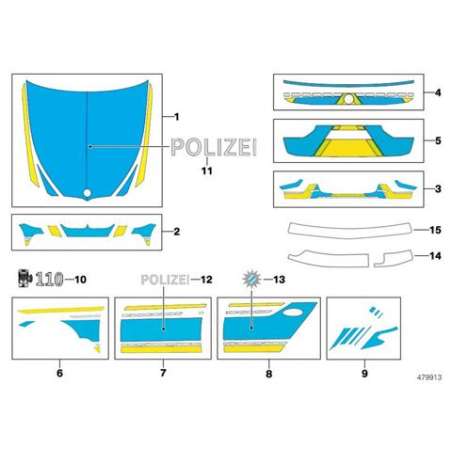 Film de protection montant B inf. gauche