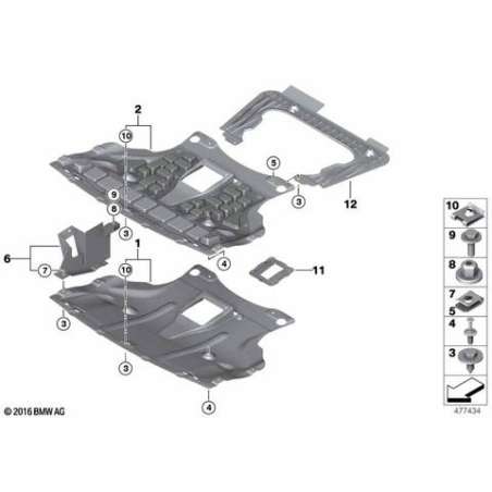 Support d'absorpt.compartiment-moteur d.