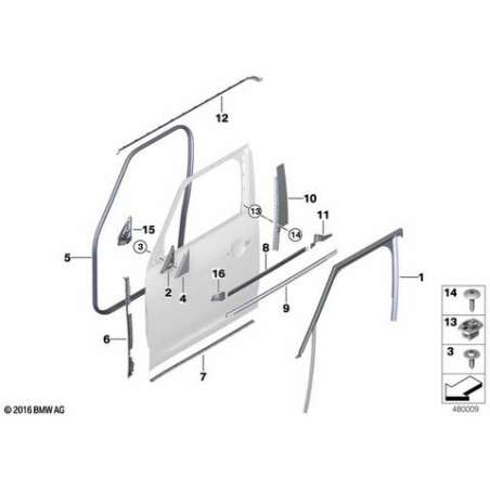 Element angulaire intèrieur droit