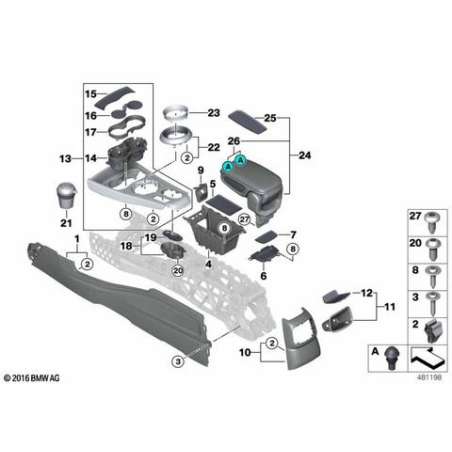 Cerclage déco. console centrale