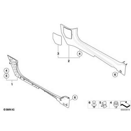 Revêtement lateral inférieur AV gauche