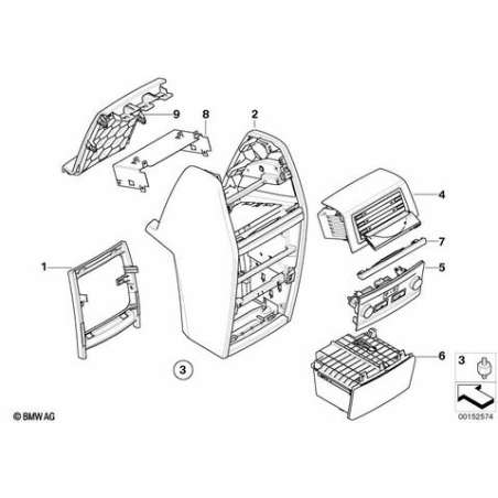 Cache bois érable Sycamore console ctr.