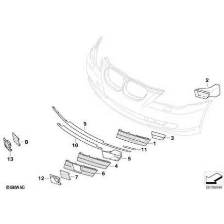 Grille latérale gauche