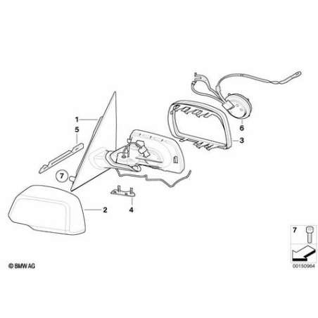 Rétroviseur extérieur chauffant g