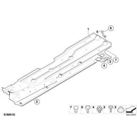 Support carénage soubassement gauche