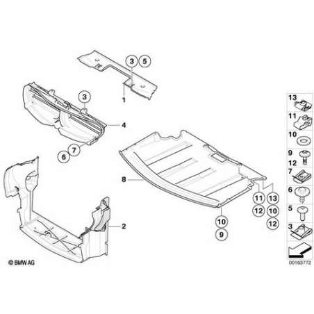 Protection compartiment moteur avant