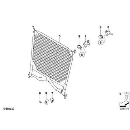 Fixation ArG filet pare-bagages
