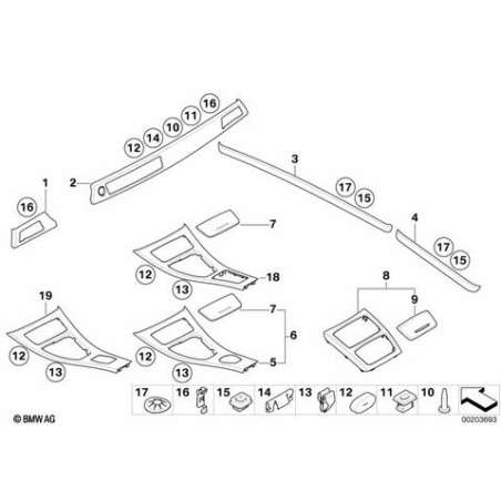 Cache de console centrale