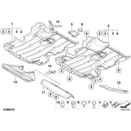 Protection de compartiment moteur