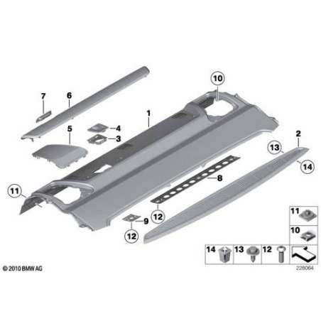 Placage tablette frêne brillant