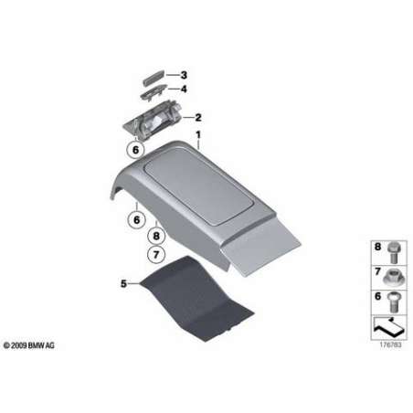 Console centrale pour passagers arrieres