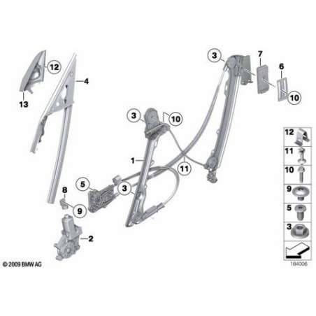 Element angulaire intèrieur gauche