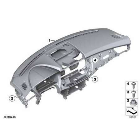 Tabl.bord cuir av.cout.contr.marr.selle