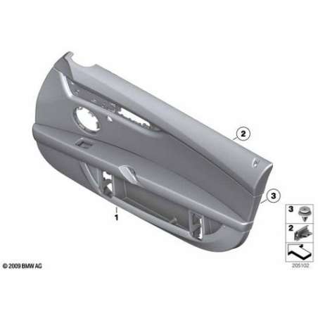 Revetement de porte gauche cuir