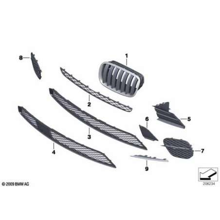 Grille ouverte gauche