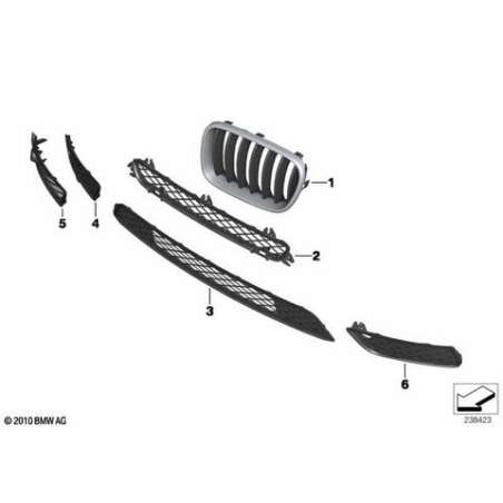 Grille fermée gauche