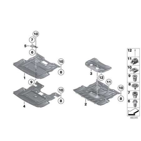 Ecrou faux rivet à tête plate