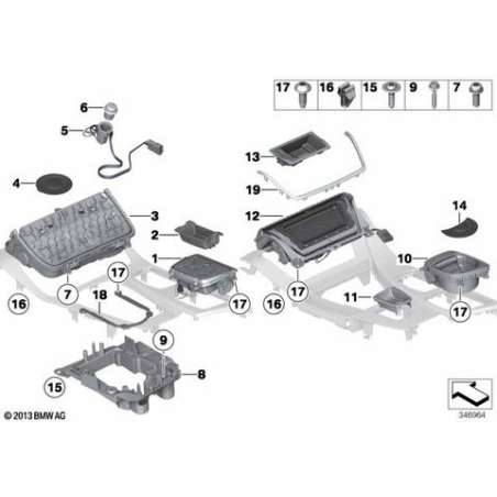 Support multifonction de console mediane