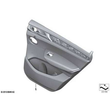 Revetement de porte cuir arriere gauche