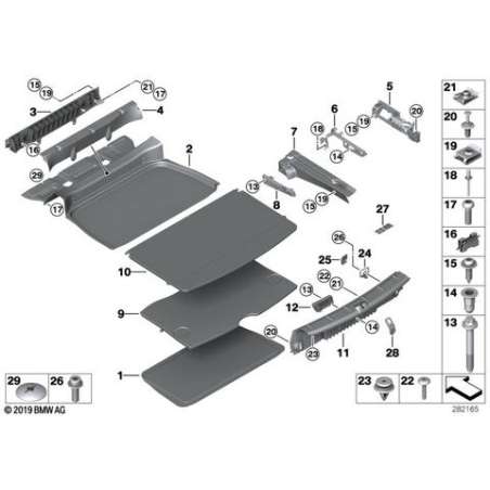 Support plancher droit