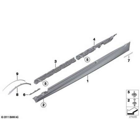 Baguette de maintien bas de marche AvG