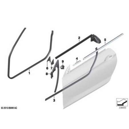 Couvre-joint long extérieur droit