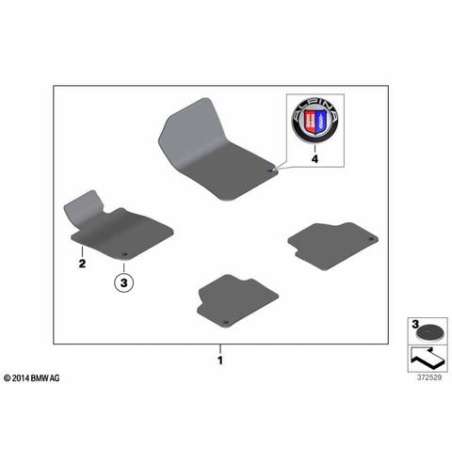 Tapis de sol velours cote conducteur