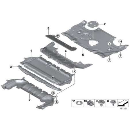 Adaptateur protect. compartiment moteur