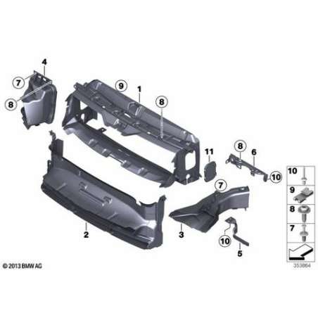 Conduit air frein gauche