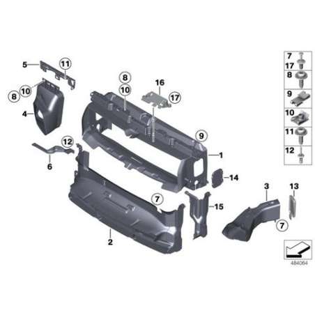 Conduit air frein droit