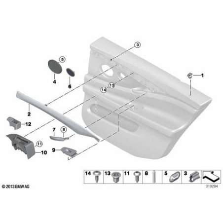 Cache porte bois Fineline nature ar.dr.