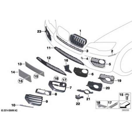 Grille médiane inférieure